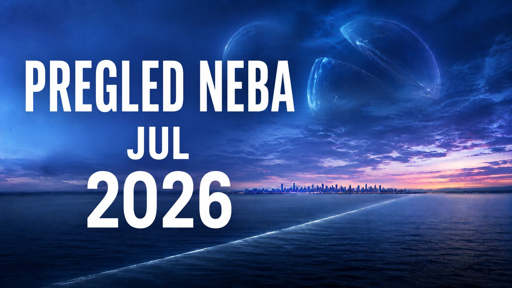 PREGLED NEBA ZA JUL 2026