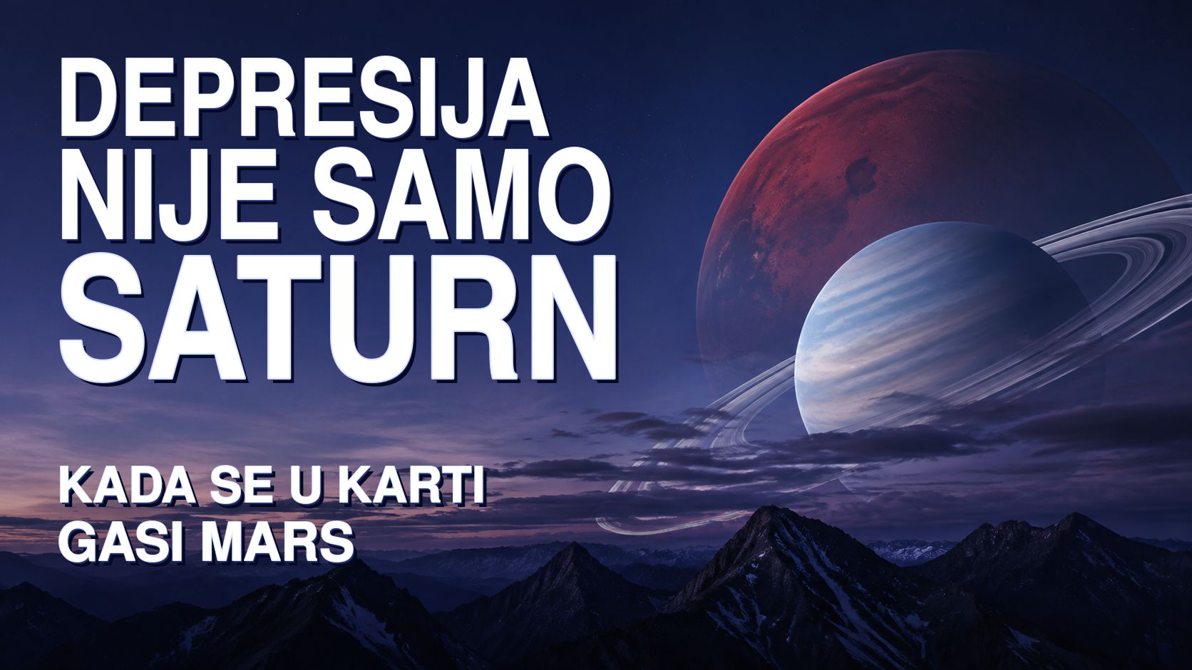 Depresija nije samo Saturn